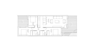 Планировка бунгало 3 спальни в ЖК Villas Joblan 2 № 6